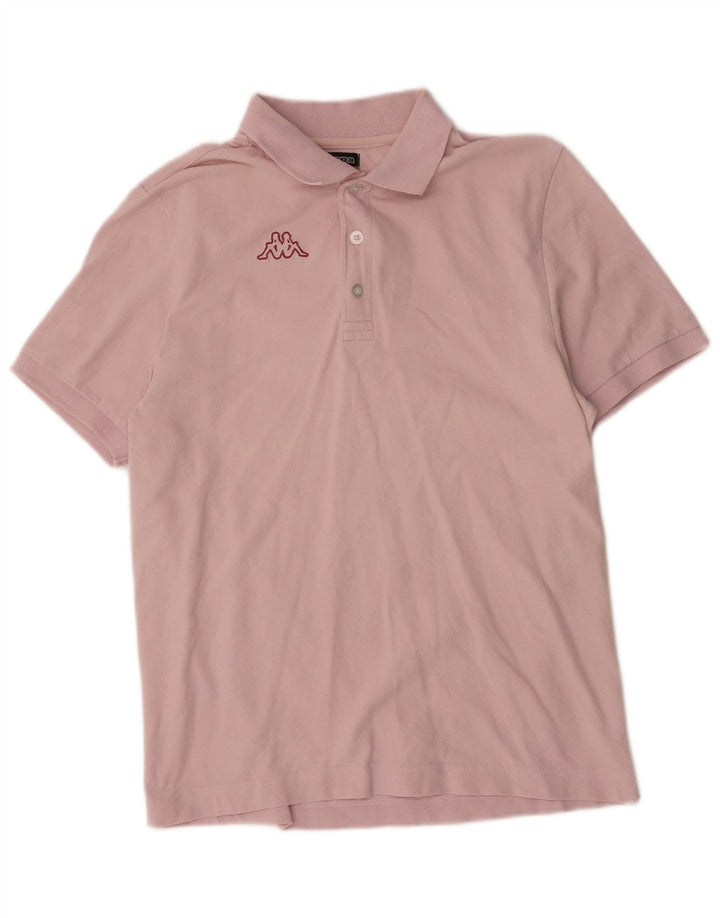 Camisa polo masculina KAPPA rosa médio