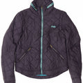 Jaqueta acolchoada feminina SUPERDRY UK 14 médio azul marinho nylon