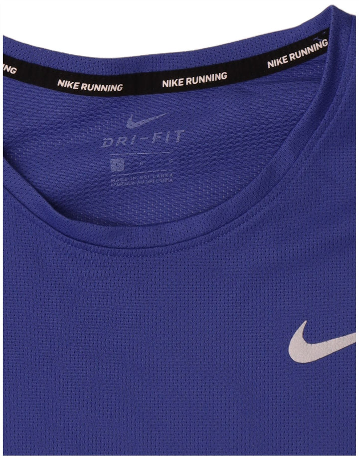 Camiseta Nike Masculina Dri Fit Top Grande Azul Poliéster