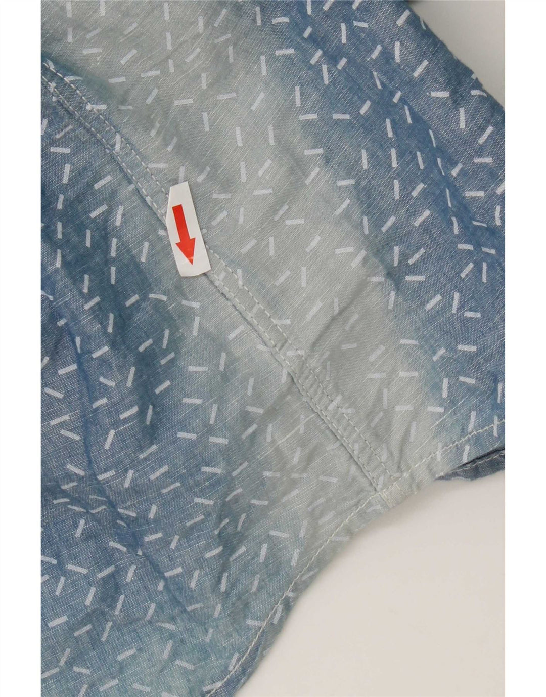Camisa masculina G-Star XL linho manchado azul