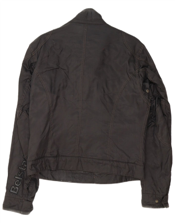 Jaqueta masculina Belstaff Graphic Racer UK 38 médio preto nylon