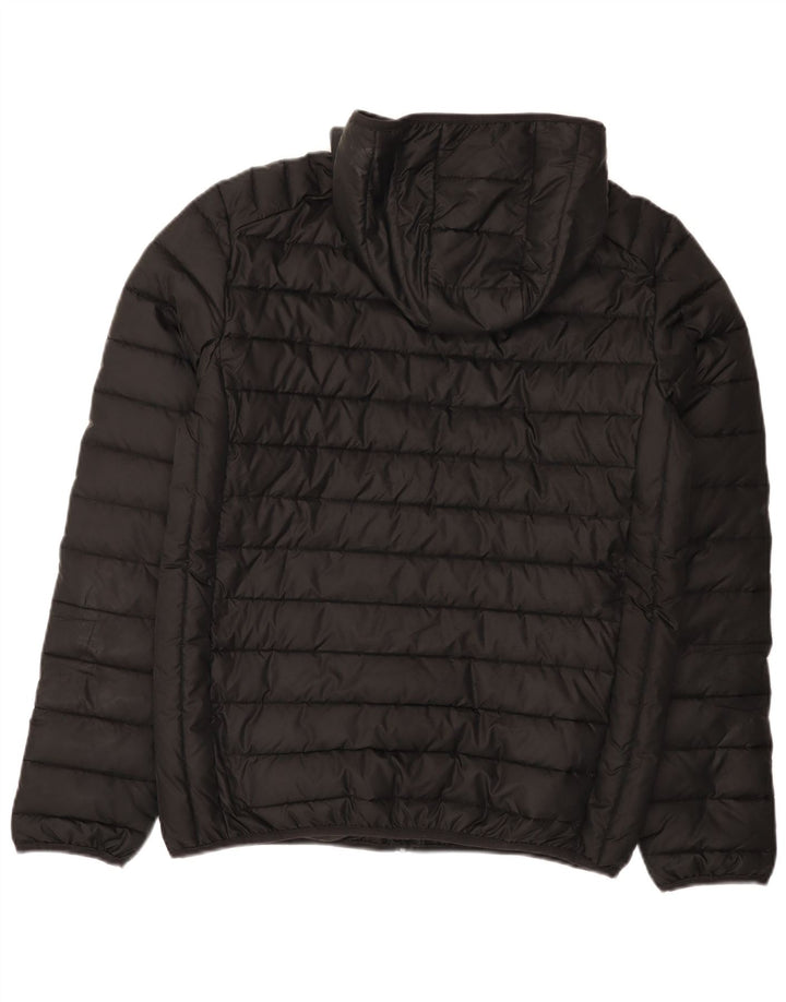Jaqueta masculina acolchoada com capuz Ellesse UK 38 poliéster preto médio