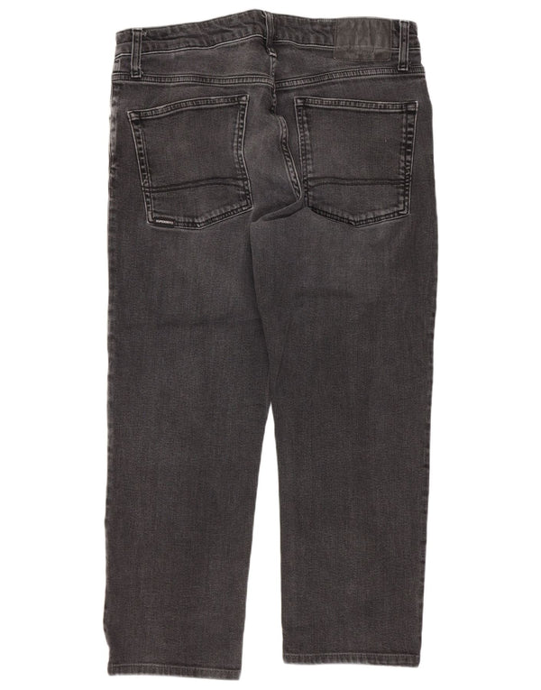 Jeans recortados masculinos Superdry W34 L24 algodão preto
