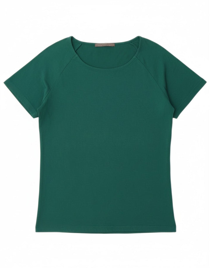 Camiseta feminina LES COPAINS Top IT 40 pequeno algodão verde