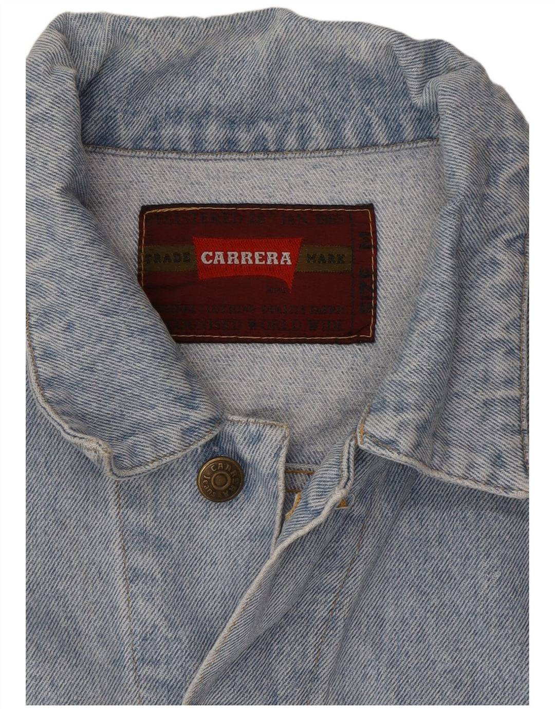 Jaqueta jeans masculina Carrera UK 38 azul médio