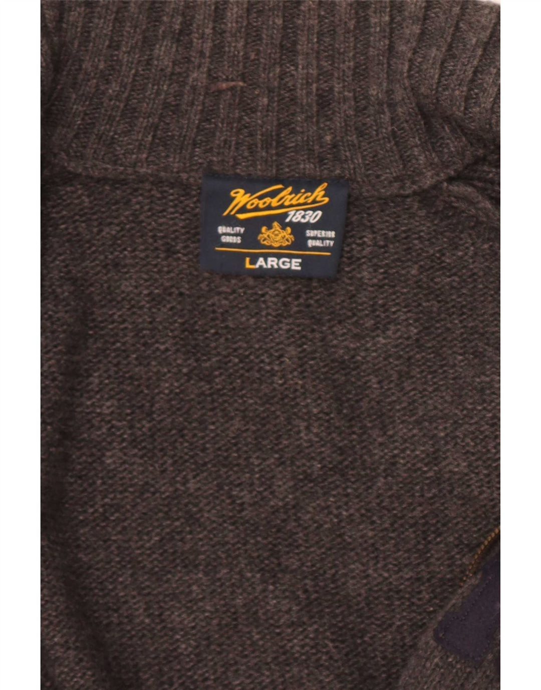 Suéter masculino Woolrich Graphic Cardigan grande cinza