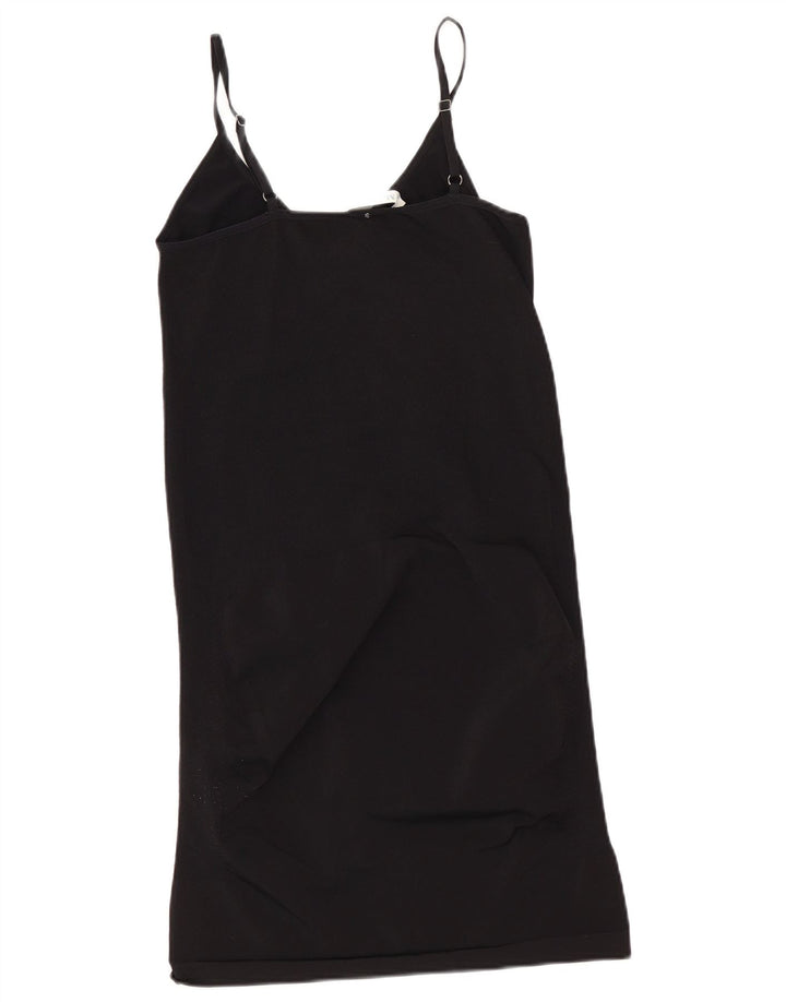 Max Mara Vestido feminino oversized slip Reino Unido 16 grande preto