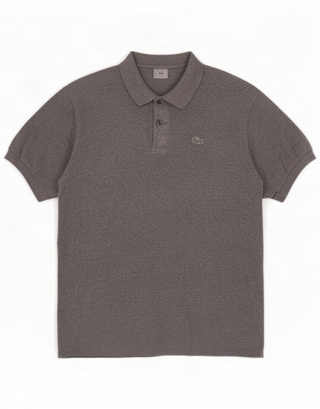 Camisa polo masculina Lacoste tamanho 5 grande algodão cinza