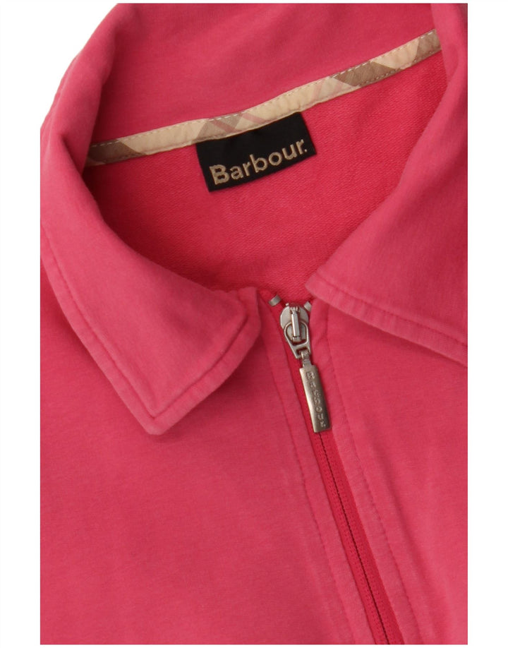 Polo feminino BARBOUR UK 12 rosa médio