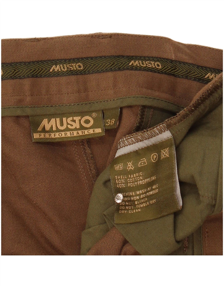 Bermuda masculina Musto W38 XL algodão marrom