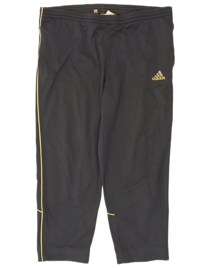 Calças de treino masculinas Adidas UK 46/48 XL cinza poliéster