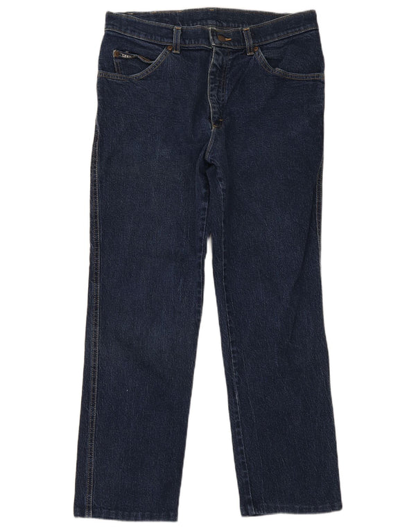 Calça jeans reta masculina Lee W32 L28 azul marinho