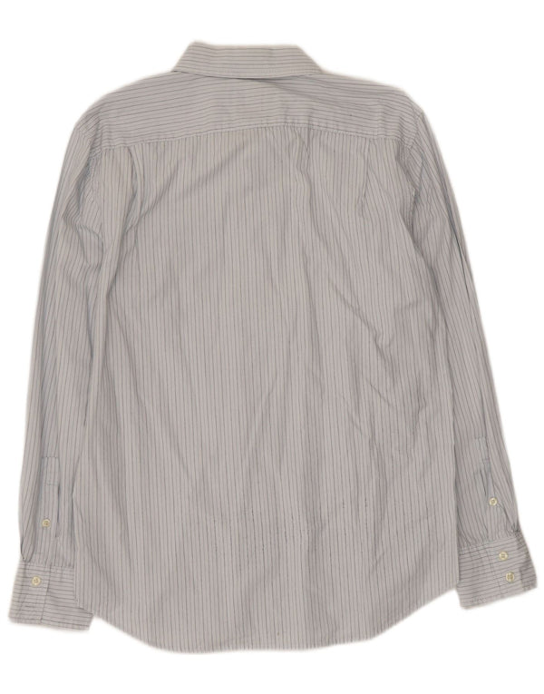 Camisa masculina Gap de algodão listrado azul médio