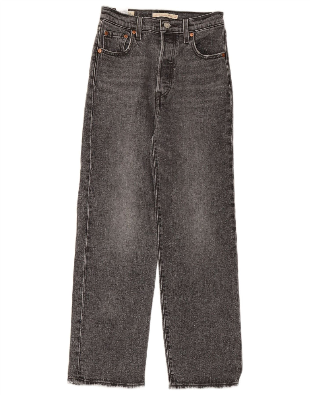 Jeans feminino Levi'S Ribcage Straight W23 L27 algodão cinza