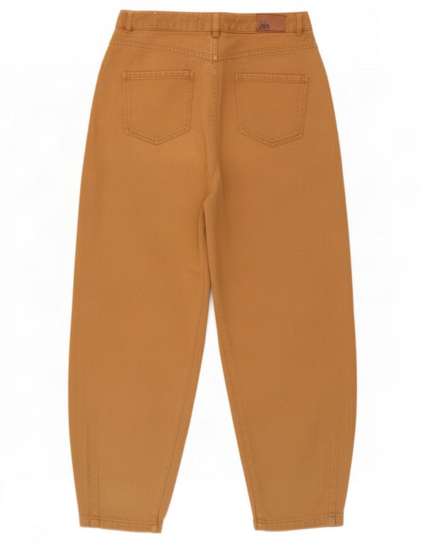 Zara Mens Tapered Jeans Cropped EU 40 Médio W30 L22 Algodão Bege