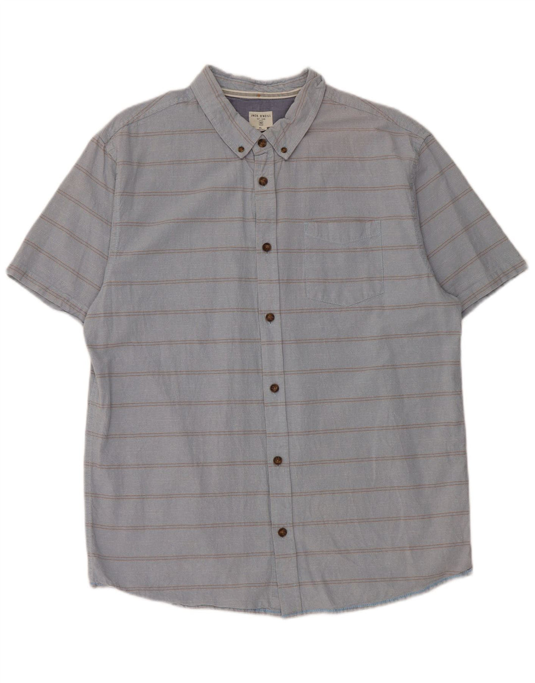 Camisa masculina de manga curta O'Neill XL listrada azul