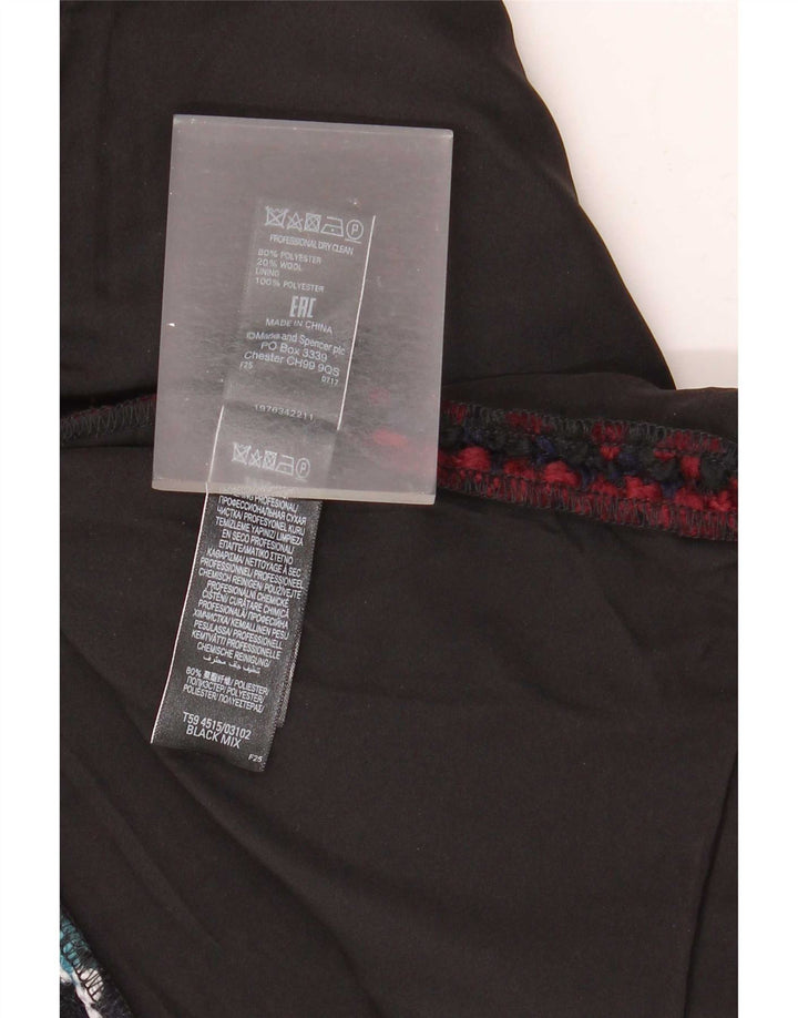 Minissaia feminina Marks & Spencer Reino Unido 16 grande W34 xadrez multicolorido