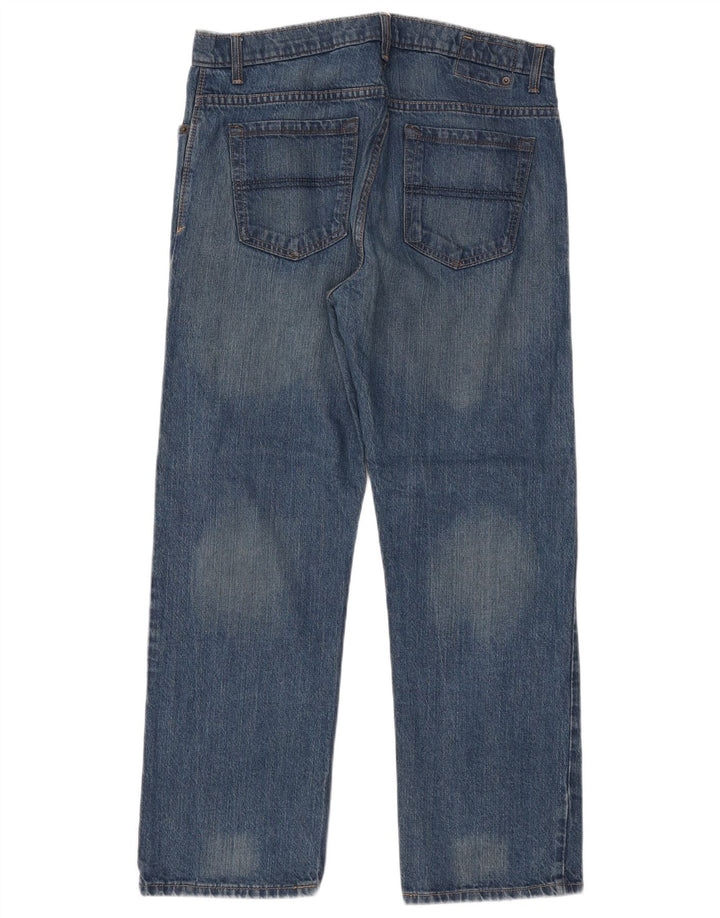 Jeans retos masculinos Marks & Spencer W34 L29 algodão azul