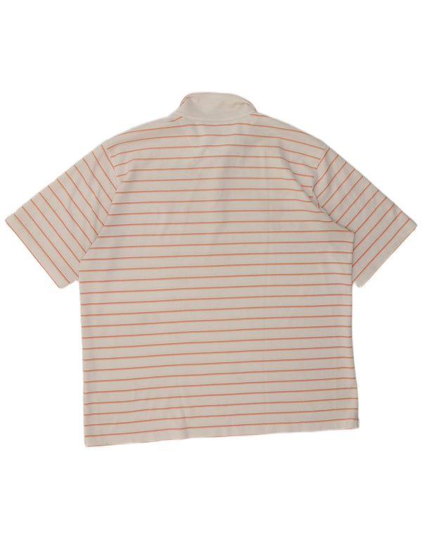 Nike Mens Polo Shirt UK 47/48 2XL White Striped