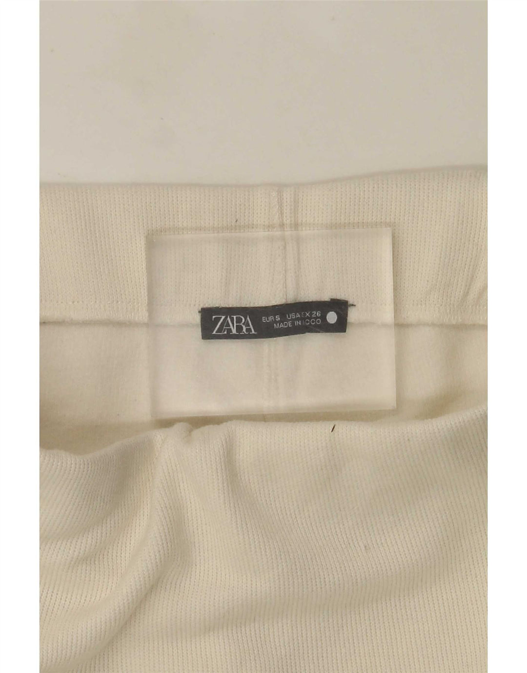Saia midi feminina Zara pequena W26 off white