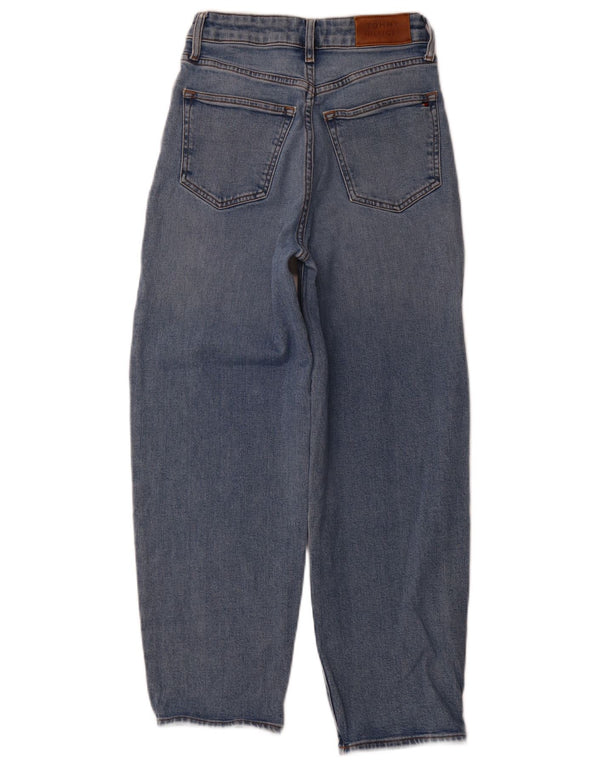 TOMMY HILFIGER Womens Balloon Leg High Waist Tapered Jeans W25 L25 Blue
