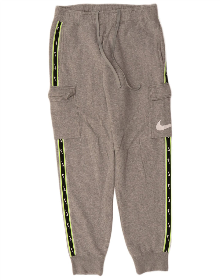 Calça de treino masculina NIKE Graphic Cargo cinza médio algodão colorblock