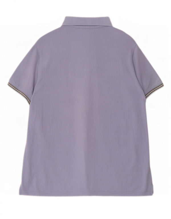 Camisa polo masculina casual Massimo Dutti XL algodão azul