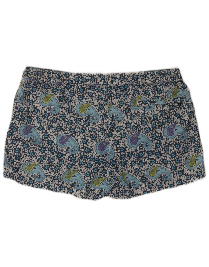MC2 SAINT BARTH Shorts de natação masculino grande azul paisley poliamida