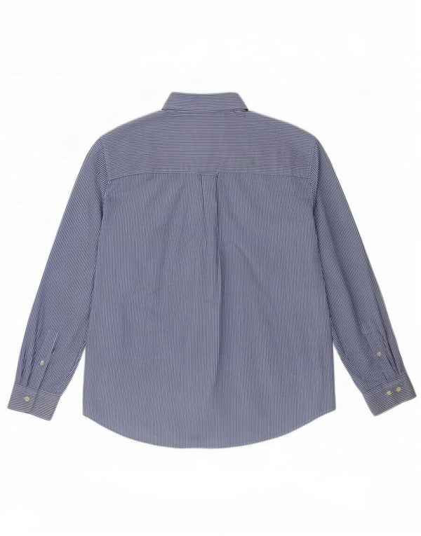 Camisa masculina Chaps Easy Care 2XL algodão listrado azul