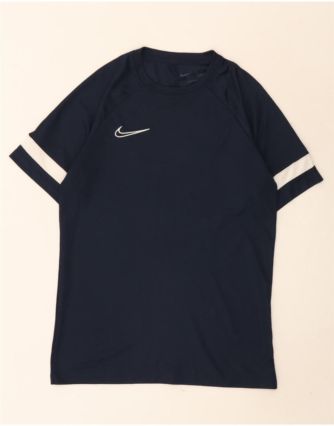 Camiseta masculina Nike Dri Fit Top médio azul marinho Colourblock