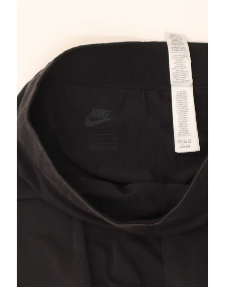 Leggings Nike Femininas Graphic UK 8 Pequenas Algodão Preto