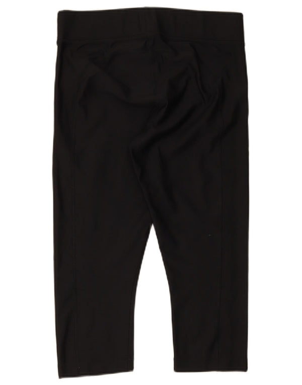 Under Armour Womens Heat Gear Capri Leggings Reino Unido 14 Grande Preto