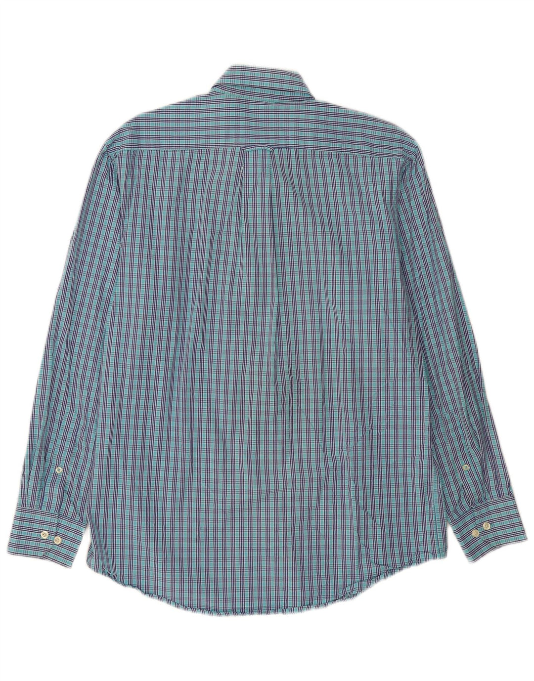 Camisa masculina IZOD xadrez azul médio