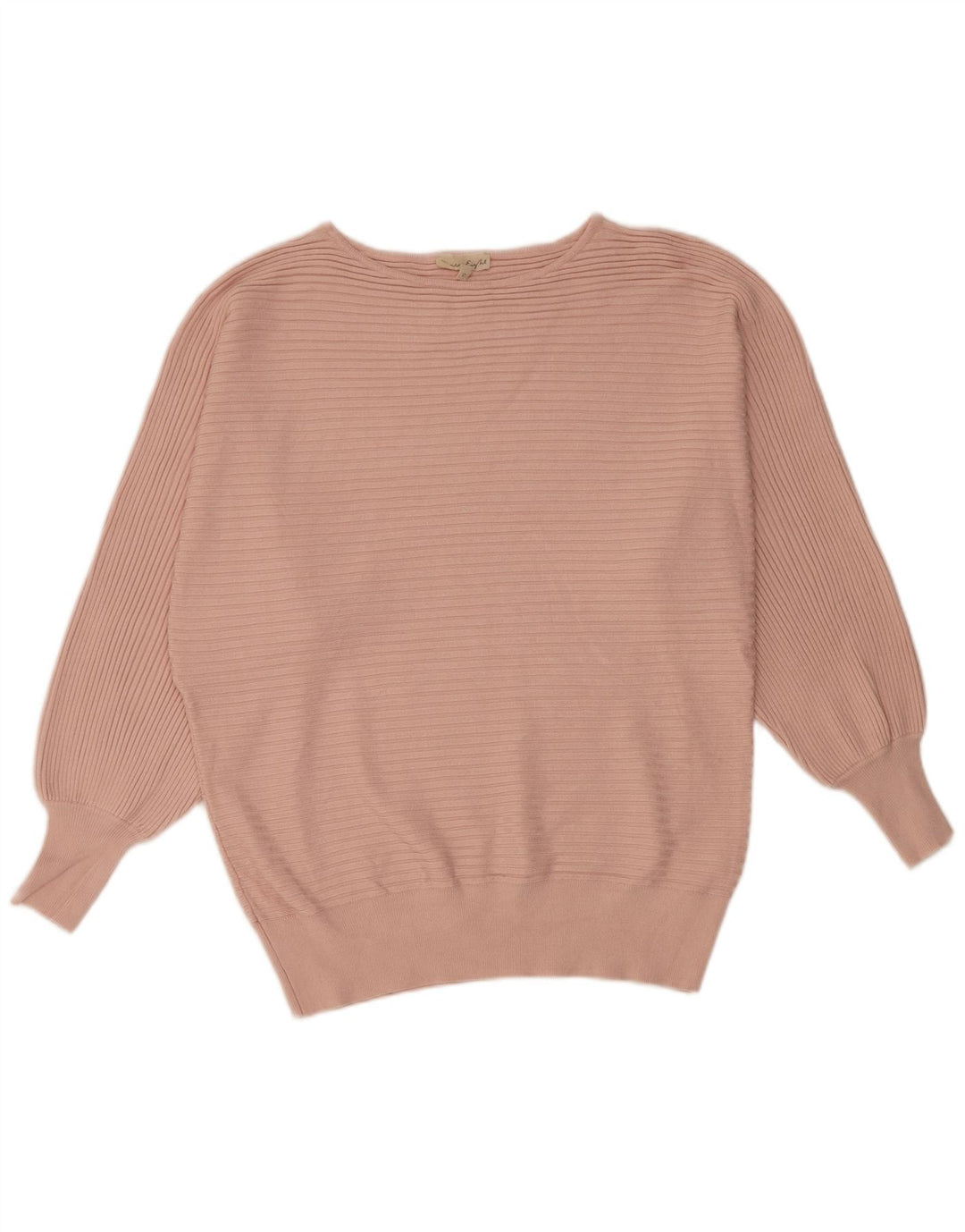 Suéter feminino Phase Eight com gola canoa e viscose rosa médio UK 14