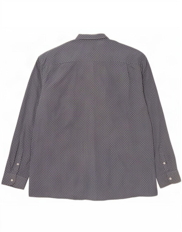 Camisa masculina Penguin 3XL algodão com bolinhas azuis