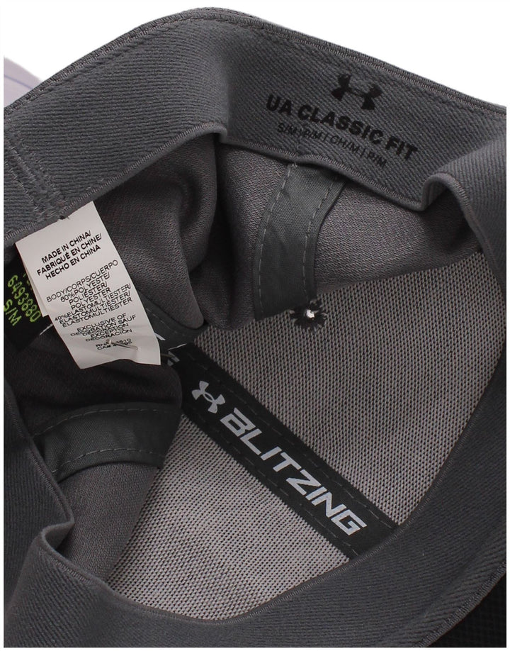 Boné de beisebol masculino Under Armour poliéster cinza pequeno/médio