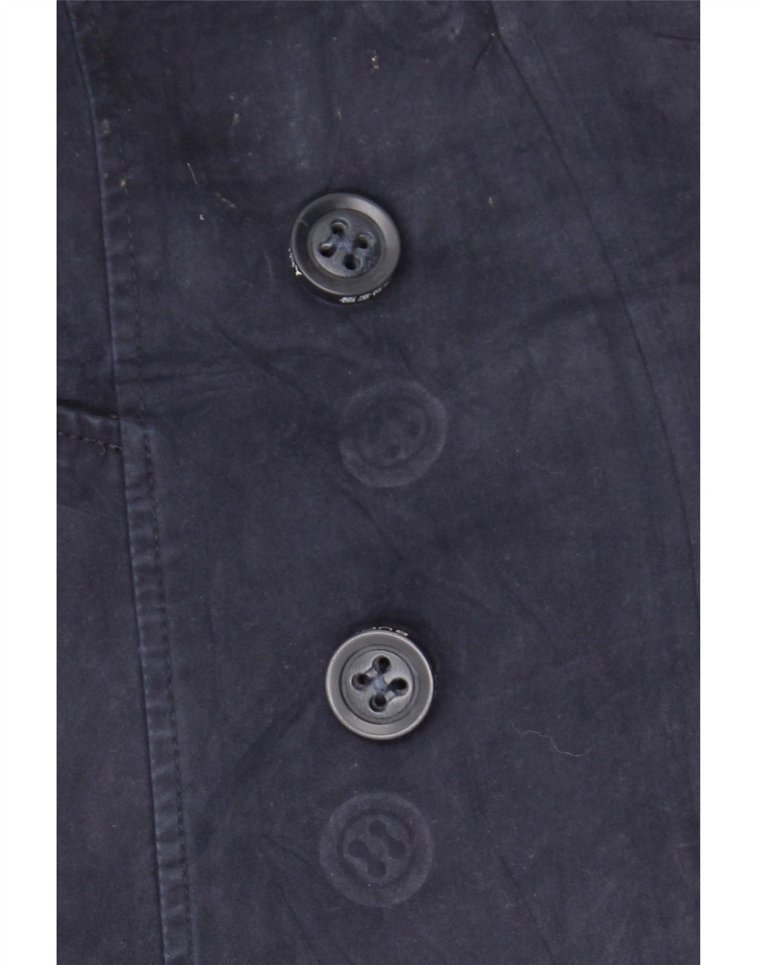 Casaco Superdry Feminino Pea UK 6 XS Azul Marinho Algodão