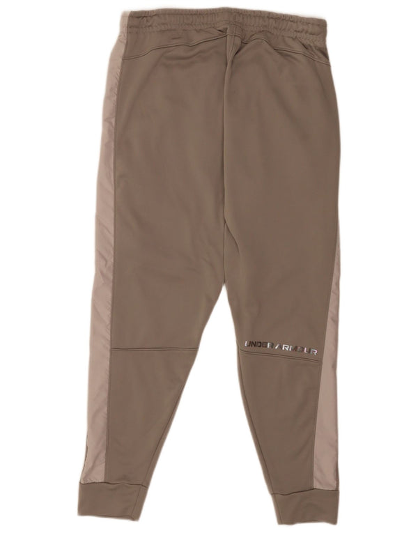 Calça de treino masculina Under Armour Graphic Joggers grande bloco colorido cinza