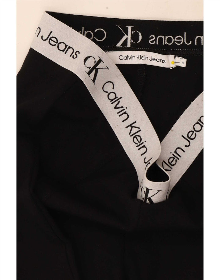 Calvin Klein Leggings Gráficos Femininos Reino Unido 10 Pequeno Bloco Colorido Preto