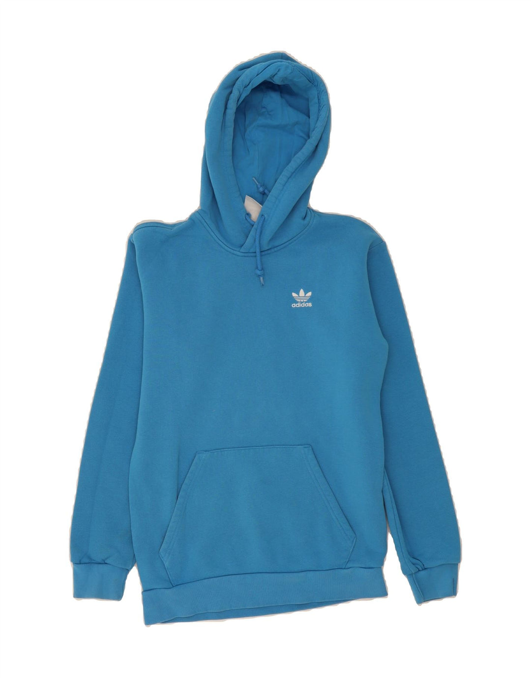 ADIDAS Mens Hoodie Jumper XS Blue Cotton Vintage Adidas and Second-Hand Adidas from Messina Hembry 