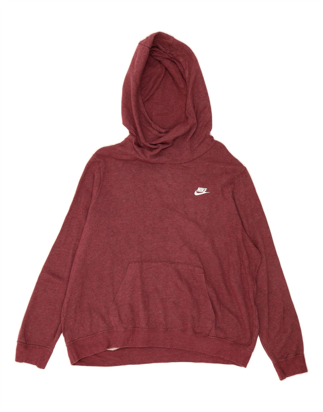 NIKE Mens Hoodie Jumper 2XL Pink Cotton Vintage Nike and Second-Hand Nike from Messina Hembry 