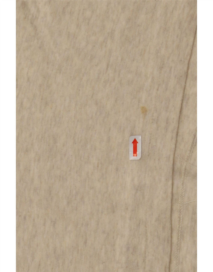 POLO RALPH LAUREN Camisa polo masculina de manga comprida grande algodão bege manchado