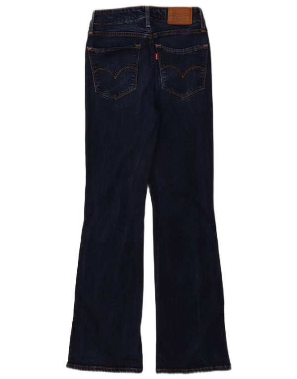 Calça jeans feminina Levi's 725 High Rise Bootcut W25 L30 azul marinho Lyocell