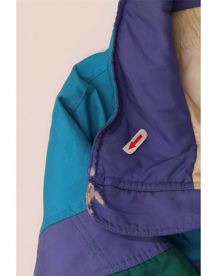 Jaqueta de esqui masculina Sergio Tacchini UK 42 XL azul colorblock