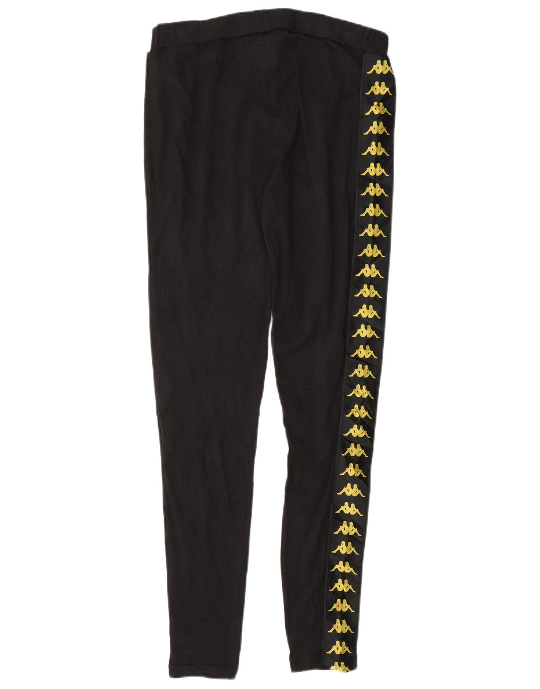Leggings gráficas femininas Kappa UK 14 grande algodão preto