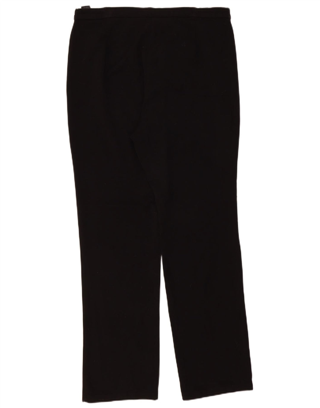 Calça casual feminina Marks & Spencer Reino Unido 14 grande W34 L32 poliéster preto