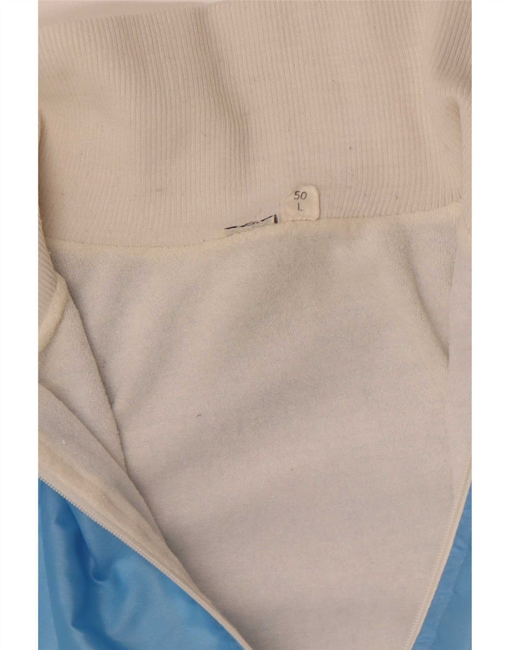 Panatta Womens Tracksuit Top Jacket UK 16 Large Blue Colourblock