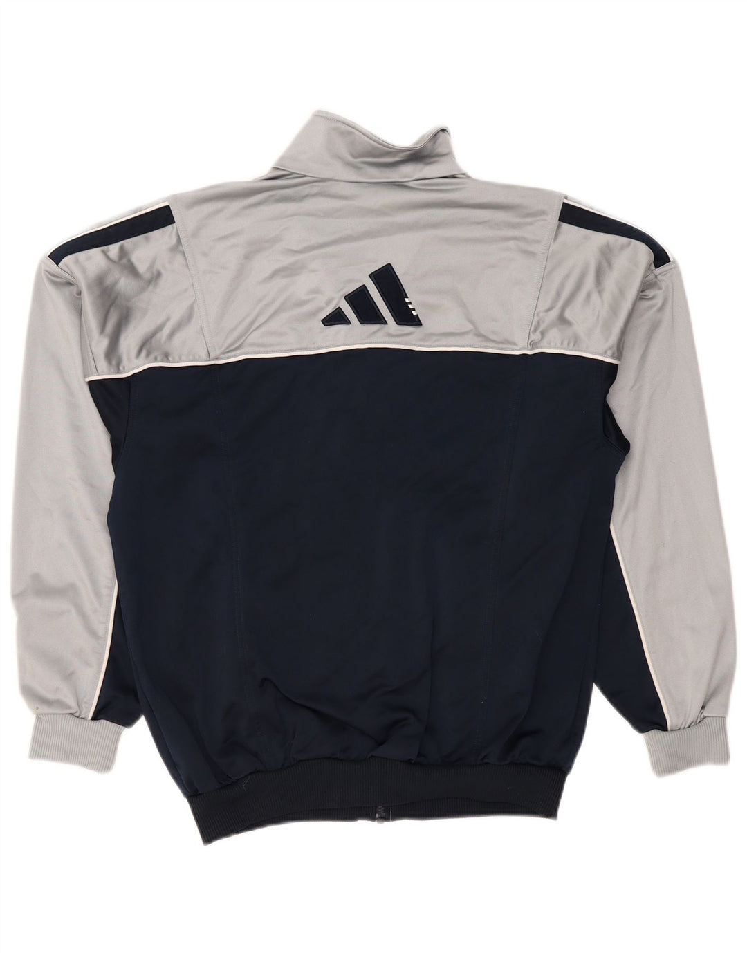 ADIDAS Mens Tracksuit Top Jacket UK 38/40 Médio Azul Marinho Colourblock