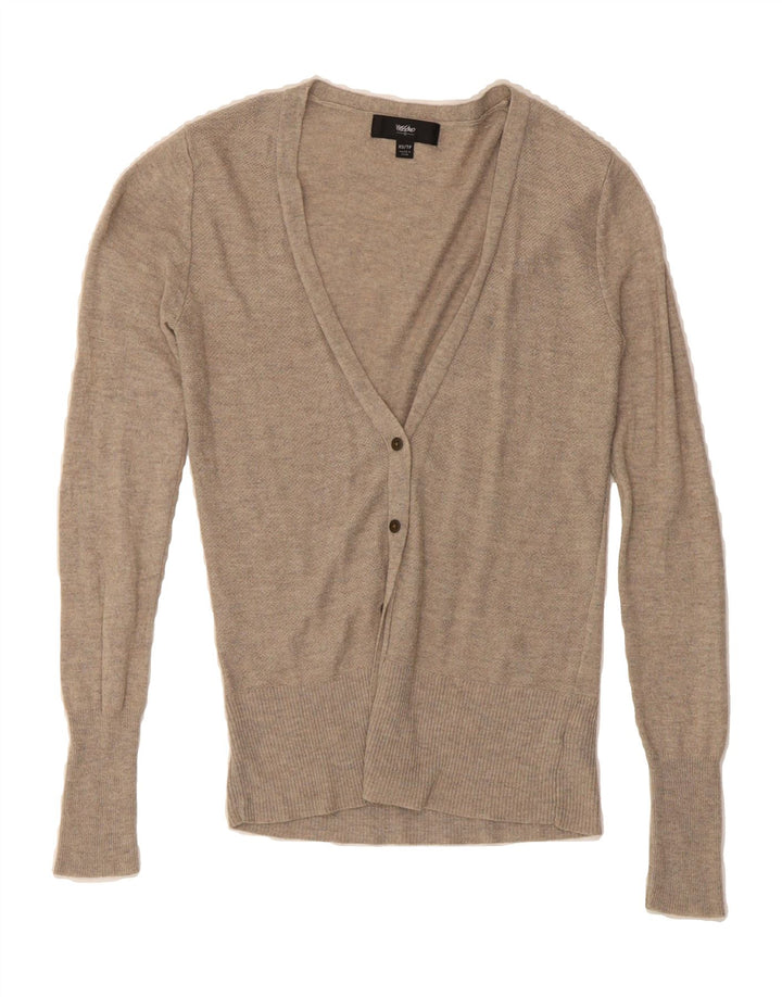 MOSSIMO Womens Cardigan Sweater UK 6 XS Beige Nylon Vintage Mossimo and Second-Hand Mossimo from Messina Hembry 