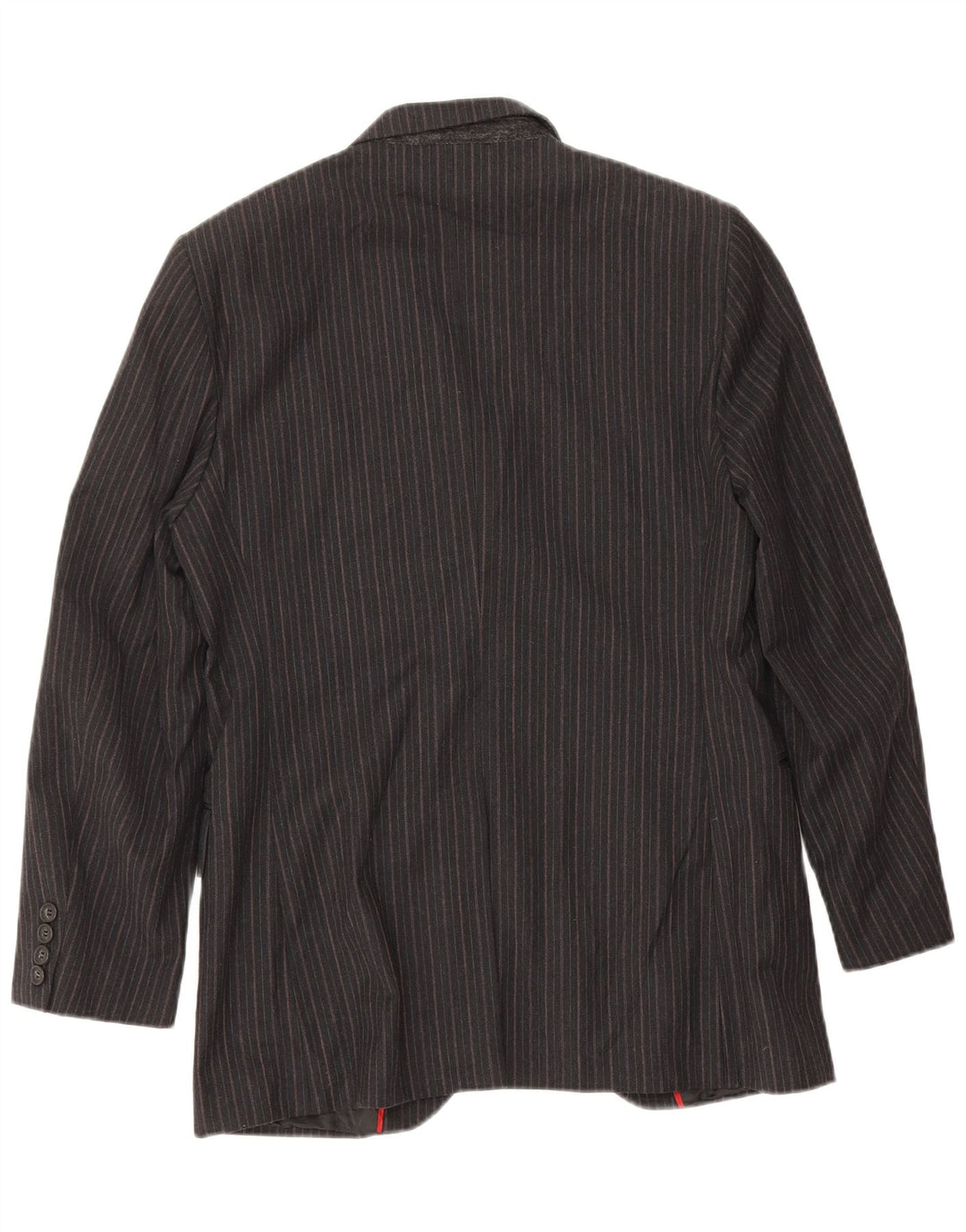 Jaqueta blazer masculina Sisley com 3 botões IT 46 algodão listrado cinza pequeno